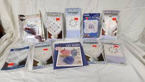 Fairway Needlecraft Quilt Blocks and Bucilla Special Edition Stamped Pillow