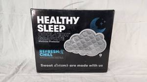 Healthy Sleep Cool-Tech Graphite Mattress Protector Queen Size Bedding Item