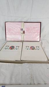 Harmony House His & Hers Pillowcases and Fine Embroidered Pillowcases Set