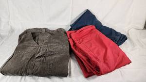 Carhartt Relaxed Fit Pants 36x36, Red and Blue Pants