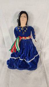 Handmade Cloth Doll in Traditional Dress