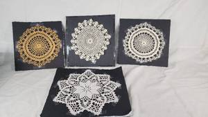 Crocheted Doilies Set of 4