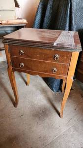 Montgomery Ward Sewing Machine with Cabinet