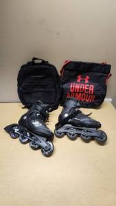 K2 Kinetic 80 Pro M Inline Skates with GreatLand Backpack and Under Armour Bag Size US9