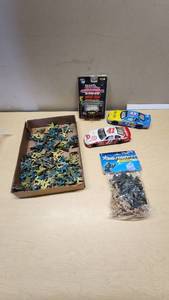 Racing Champions Mint 1937 Ford Convertible, NASCAR Die-Cast Cars, and Toy Soldiers