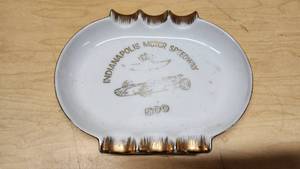 Parksmith 22K Gold Trim Indianapolis Motor Speedway Ashtray