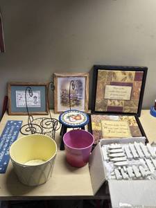 Framed Quotes and Home Decor Items