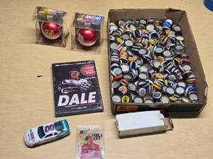 NASCAR Collectibles and DVD, Toy Car, and Bottle Cap Collection