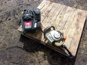 8.75HP Briggs &amp Stratton Engine &amp Echo Hedge Trimmer (Unknown Condition)