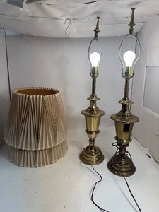 1960s Hollywood Regency Brass Westwood Lamps