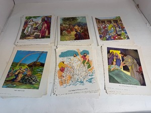 Bible Story Sunday School Pictures 1954