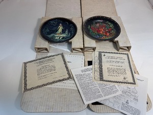 Set of 2 Bradex Plates The Legend of The Snowmaiden and Ruslan & Ludmila 8
