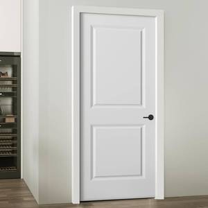 Jubest 36 X 80 Raised 2-Panel Square Smooth White Primed Hollow Core Interior Door