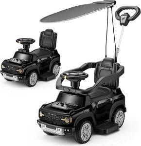 First Ride On 3-1in1 Toddler Push Car with Canopy