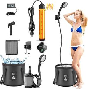 GSQQTE Portable Shower with Heater for Camping