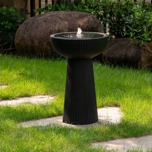 Puulye Outdoor Water Fountain with LED Light and Pump