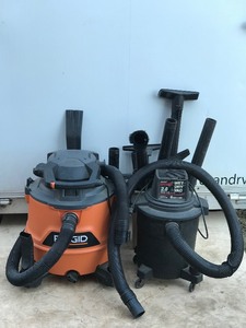 Rigid &amp Sears Craftsman Wet  Dry Vacs with a Bunch of Attachments&nbsp