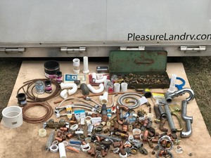 Lot of Plumbing Supplies - Brass, Copper and PVC Fittings and more