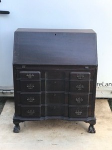 Vintage Solid Wood Secretary Desk