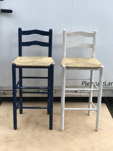 Pair of Vintage Wooden Stools