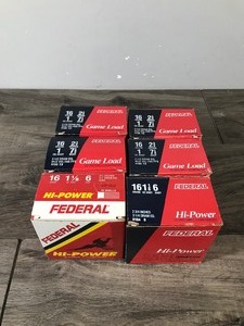6 - Full Boxes of Federal 16 Gauge Shotgun Shells - see description for more info