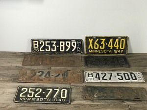 Lot of 8 Collectible License Plates