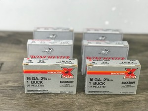 6 - Boxes of Buck Shot Shotgun Shells - 16 and 20 Gauge