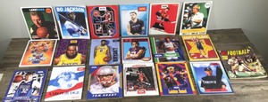 Lot of 18 Sports PSA Magazines & 1 - 1982 Topps Football Sticker Album - PSA Magazines with Michael Jordan, Cooper Flagg, Caitlin Clark, Connor Bedard and More on the Front Cover