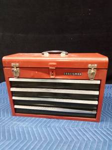 Craftsman toolbox with socket set and other tools