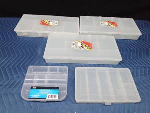 5 Organizing compartment plastic boxes