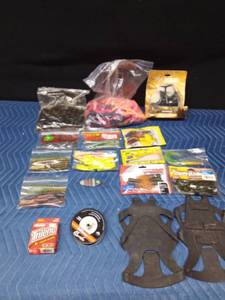 Tote of fishing items