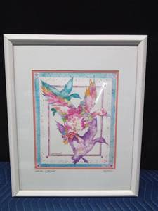 Framed signed print by Artist Sherri Reeve