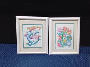 2 Framed signed print by Artist Sherri Reeve