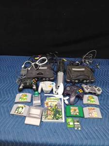 2 Nintendos, 4 controllers, 5 Nintendo games, Wii game, Game Boy accessories, memory cards and more