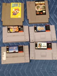Nintendo and Super Nintendo games