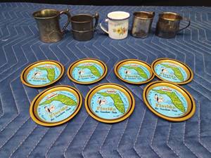 Victor Silver Co. quadruple plated, Providence quadruple plated, 1881 Rogers Oneida USA, Enamelware cups and more