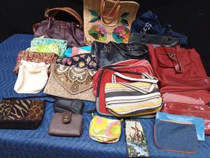 Lot of Vintage purses, wallet and bags