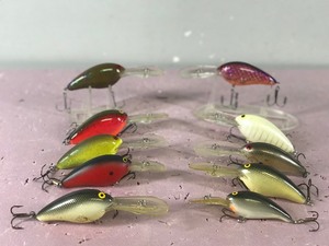 Lot of 10 Norman Fishing Lures
