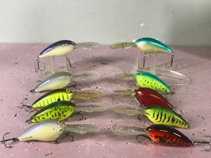Lot of 10 Norman Fishing Lures