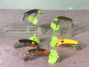 Lot of 5 Fishing Lures Shaped Like Shrimp
