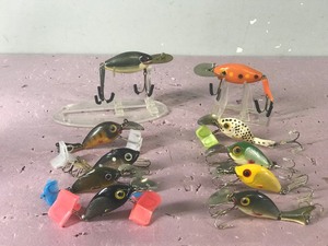 Lot of 10 Collectible Brooks Fishing Lures