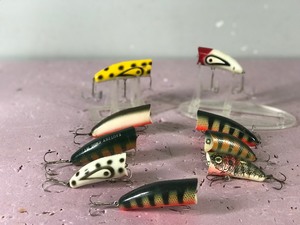 Lot of 9 Kautzky Chug Ike Fishing Lures
