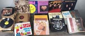 Large Lot of Vinyl Music Records - Three Dog Night - Bee Gees - Alice Cooper - George Jones and More