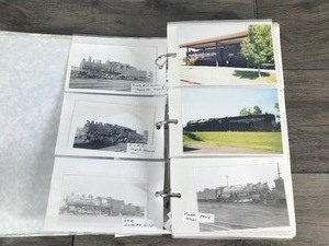 Photo Album Full of Train Pictures - Most of them are labeled from where the picture was taken and not all the pictures are listed