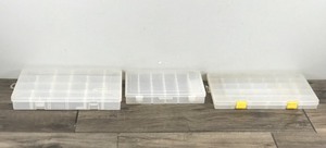 Lot of 5 Plastic Tackle Boxes