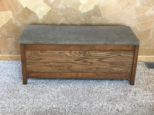 Wood Chest with Soft Top