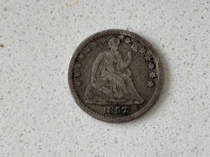 1857 Liberty Seated Half Dime