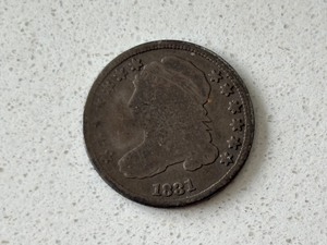 1831 Capped Bust Dime Hard to Find Only 771,350 Minted