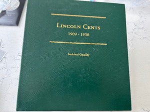 Lincoln Cents in Book