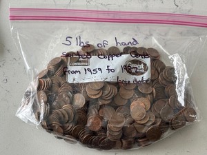 Lincoln Wheat Cents 5 Pound Bag